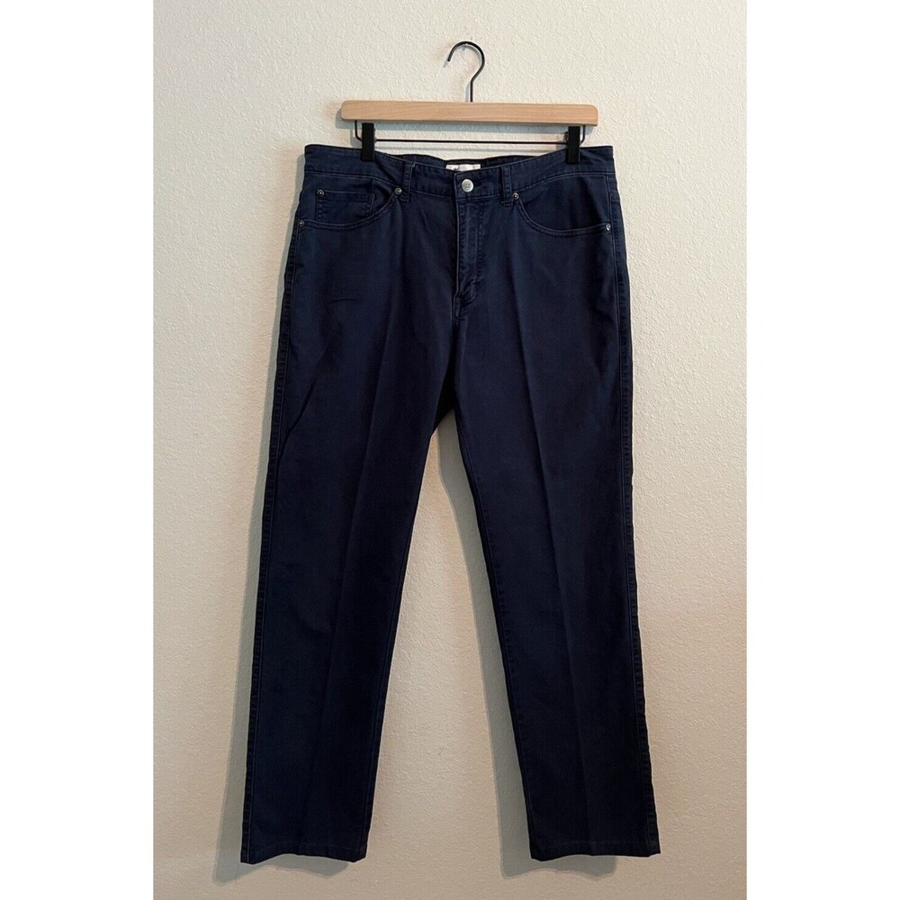 Peter Millar Pants Mens 34 Blue Chico Straight Golf Cotton Stretch Preppy